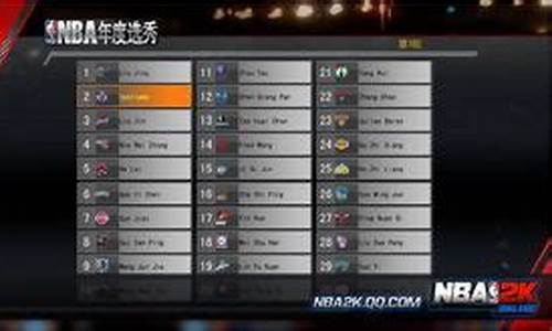 nba2k19历史选秀名单_nba2k19历史选秀名单人员不齐